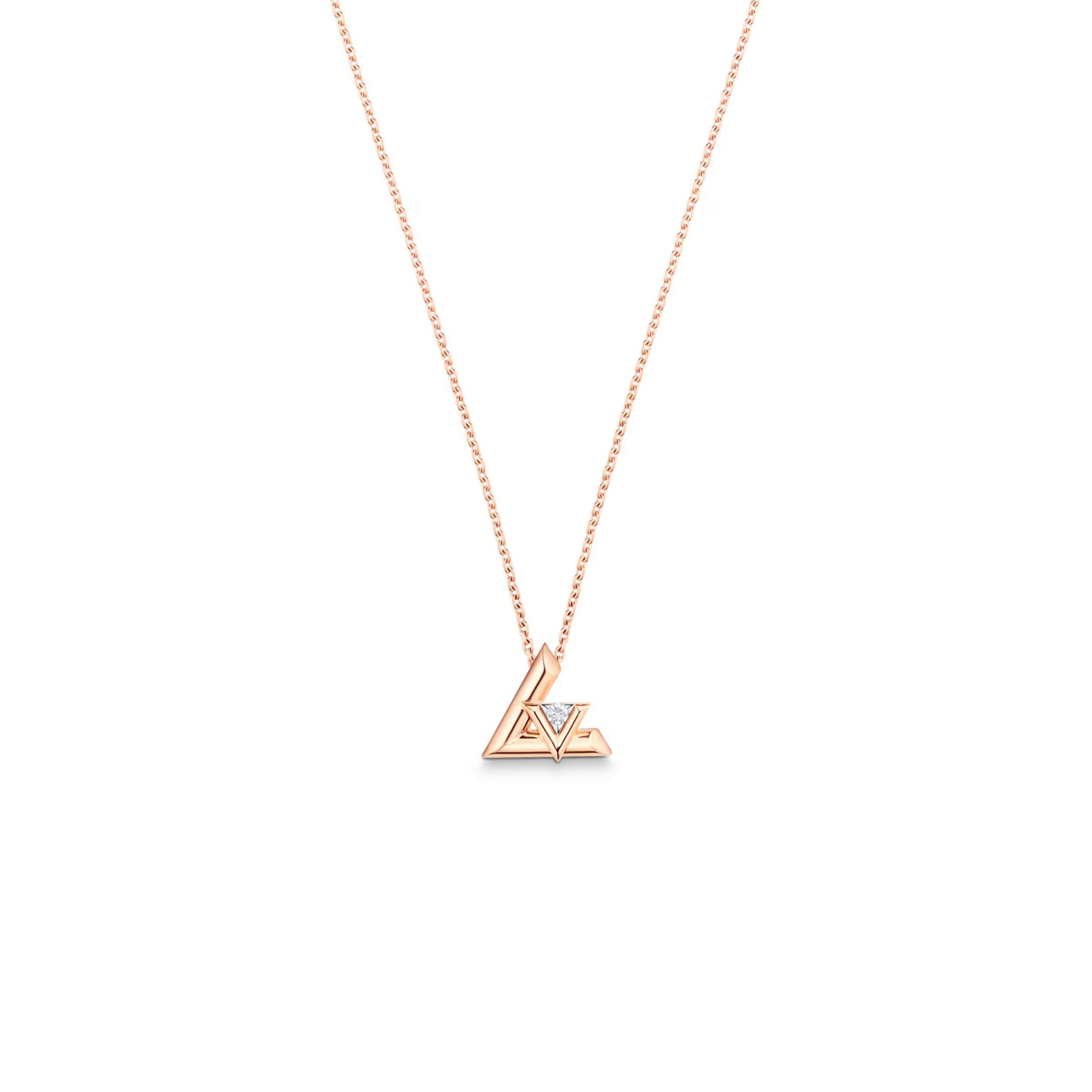 l0vis vvtt0n lv volt one small pendant, pink gold and D1am0nd q93813
